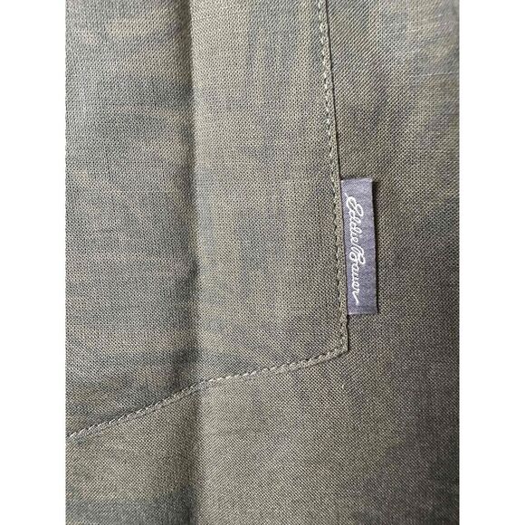 Eddie Bauer Size XL Green Button-Down Palm Print S/S Classic Fit Collared Shirt - Picture 2 of 8